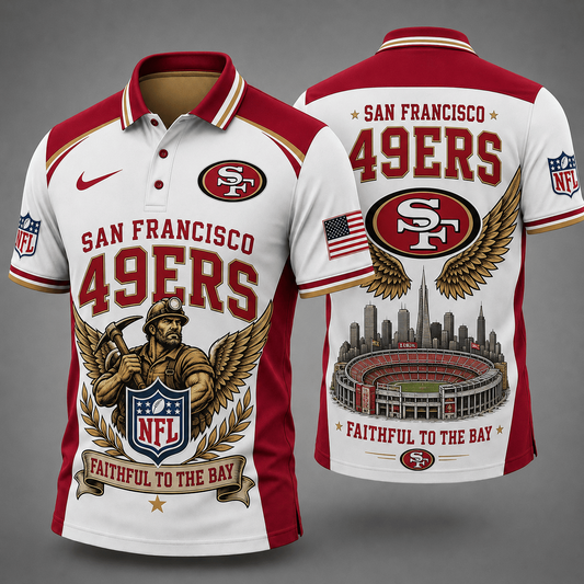 SF49 Premium NFL Winged Pride Polo