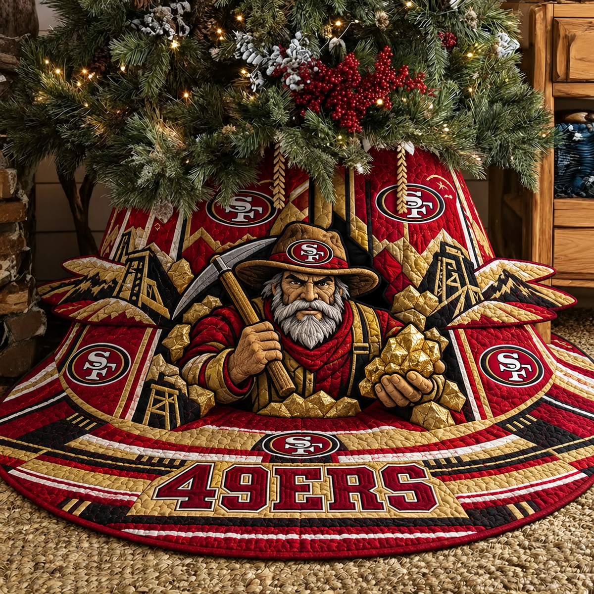 SF49 x NFL Premium Tree Skirt