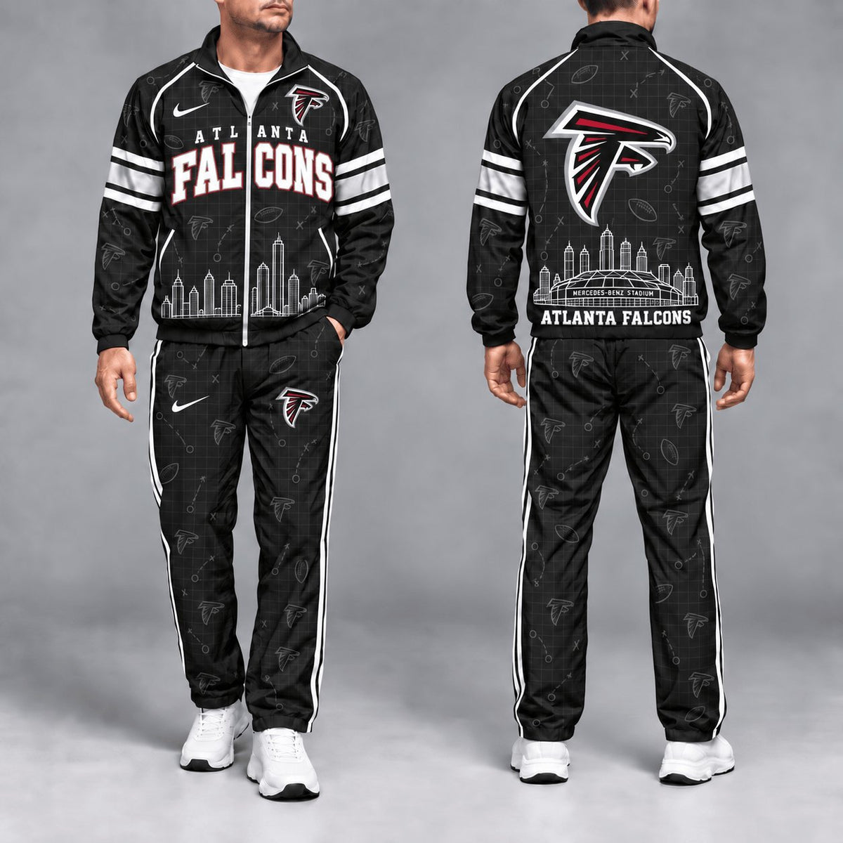 SIGNATURE NFL X ATL EXCLUSVIE Game Day Windbreaker Tracksuit Set For Men