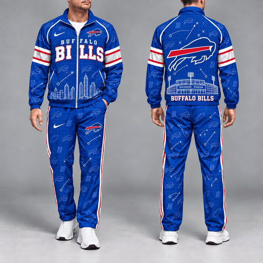 SIGNATURE NFL X BUF EXCLUSVIE Game Day Windbreaker Tracksuit Set For Men