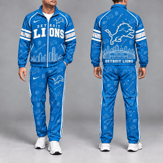 SIGNATURE NFL X DET EXCLUSVIE Game Day Windbreaker Tracksuit Set For Men