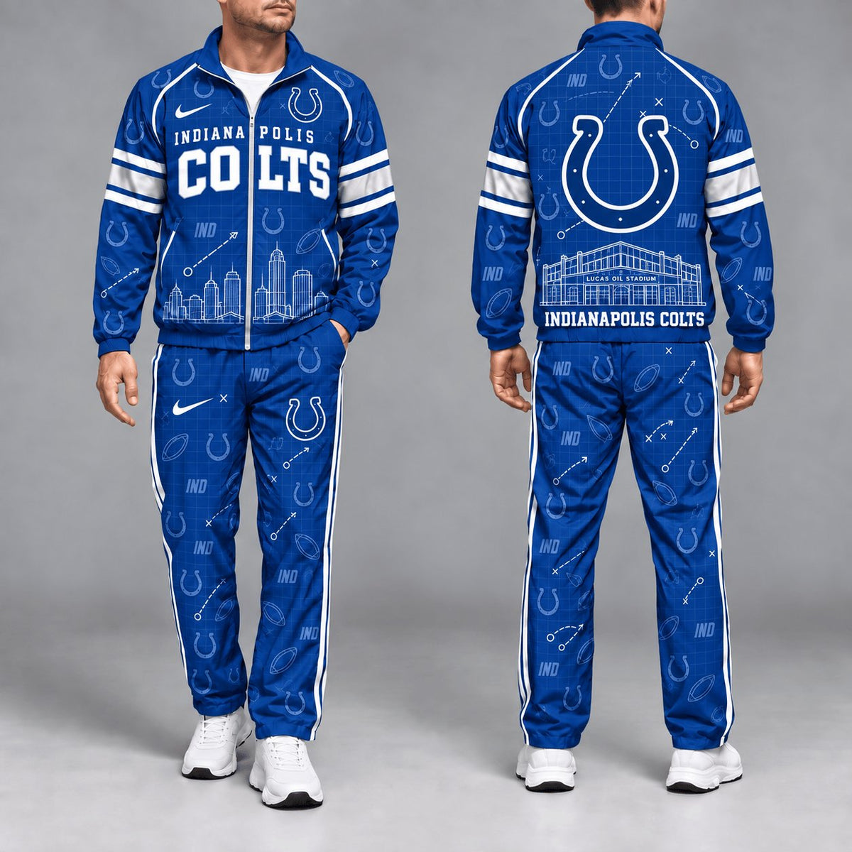 SIGNATURE NFL X IND EXCLUSVIE Game Day Windbreaker Tracksuit Set For Men