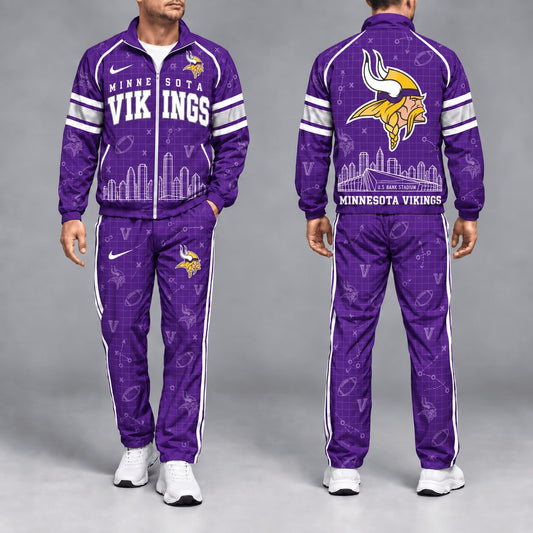 SIGNATURE NFL X MIN EXCLUSVIE Game Day Windbreaker Tracksuit Set For Men