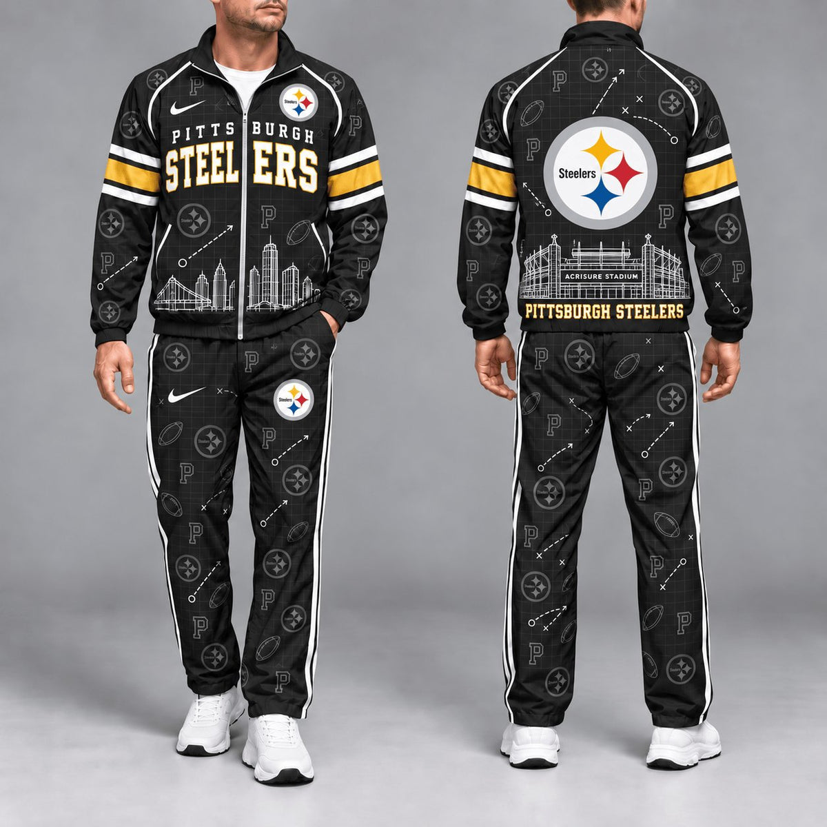SIGNATURE NFL X PIT EXCLUSVIE Game Day Windbreaker Tracksuit Set For Men