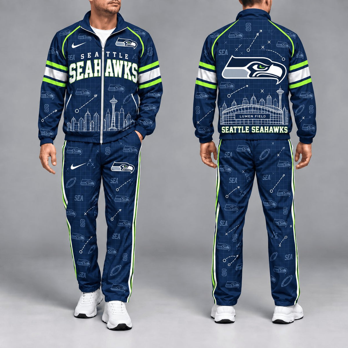 SIGNATURE NFL X SEA EXCLUSVIE Game Day Windbreaker Tracksuit Set For Men
