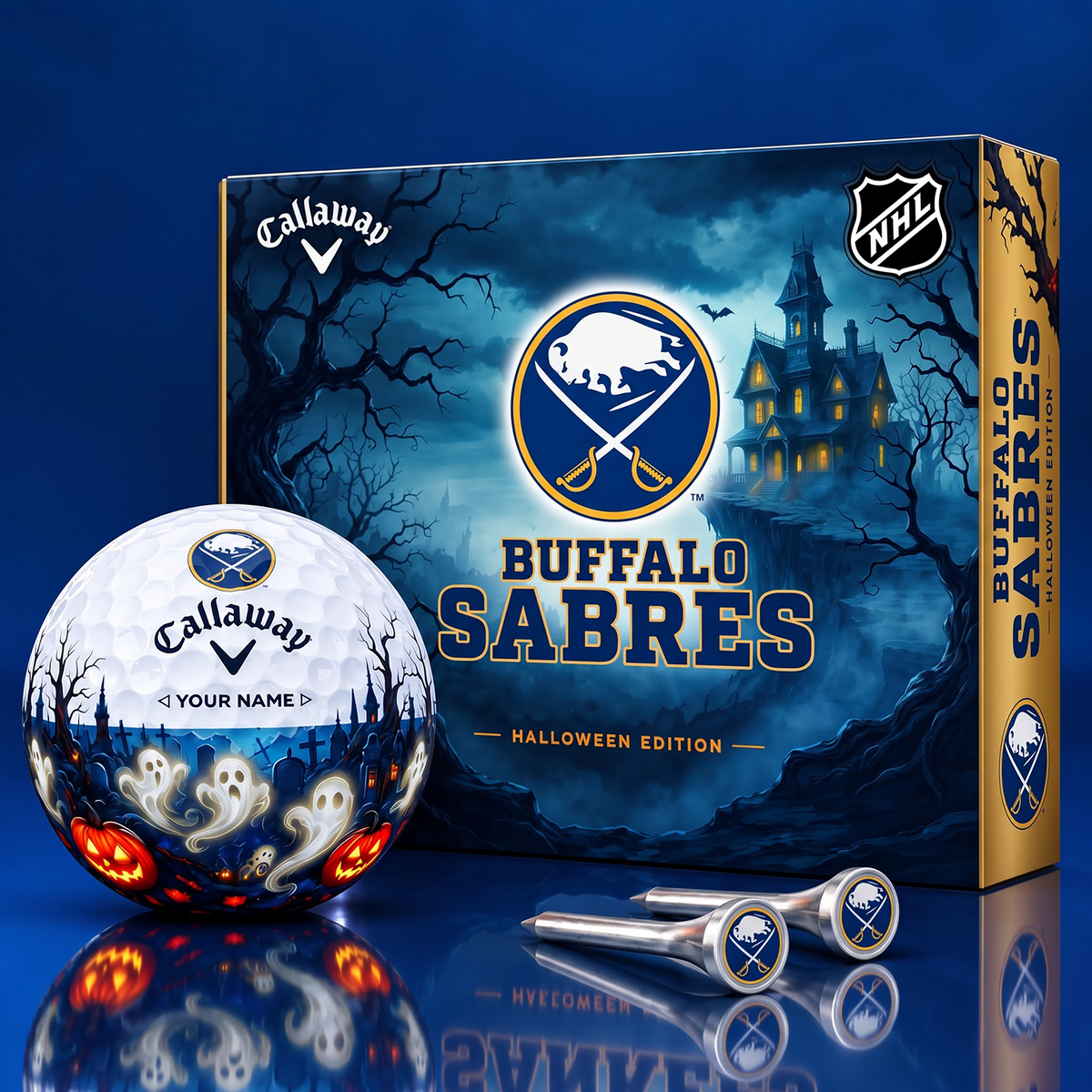 SIGNATURE NHL X BS DELUXE PERSONALIZED HALLOWEEN HORROR FAIRWAY V6 GOLF BALL COLLECTION
