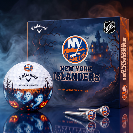 SIGNATURE NHL X NYI DELUXE PERSONALIZED HALLOWEEN HORROR FAIRWAY V6 GOLF BALL COLLECTION