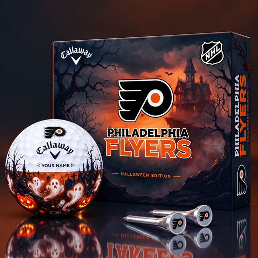 SIGNATURE NHL X PF DELUXE PERSONALIZED HALLOWEEN HORROR FAIRWAY V6 GOLF BALL COLLECTION