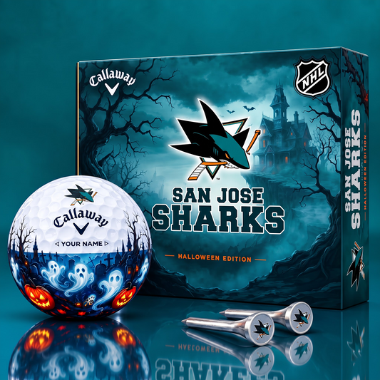 SIGNATURE NHL X SJS DELUXE PERSONALIZED HALLOWEEN HORROR FAIRWAY V6 GOLF BALL COLLECTION