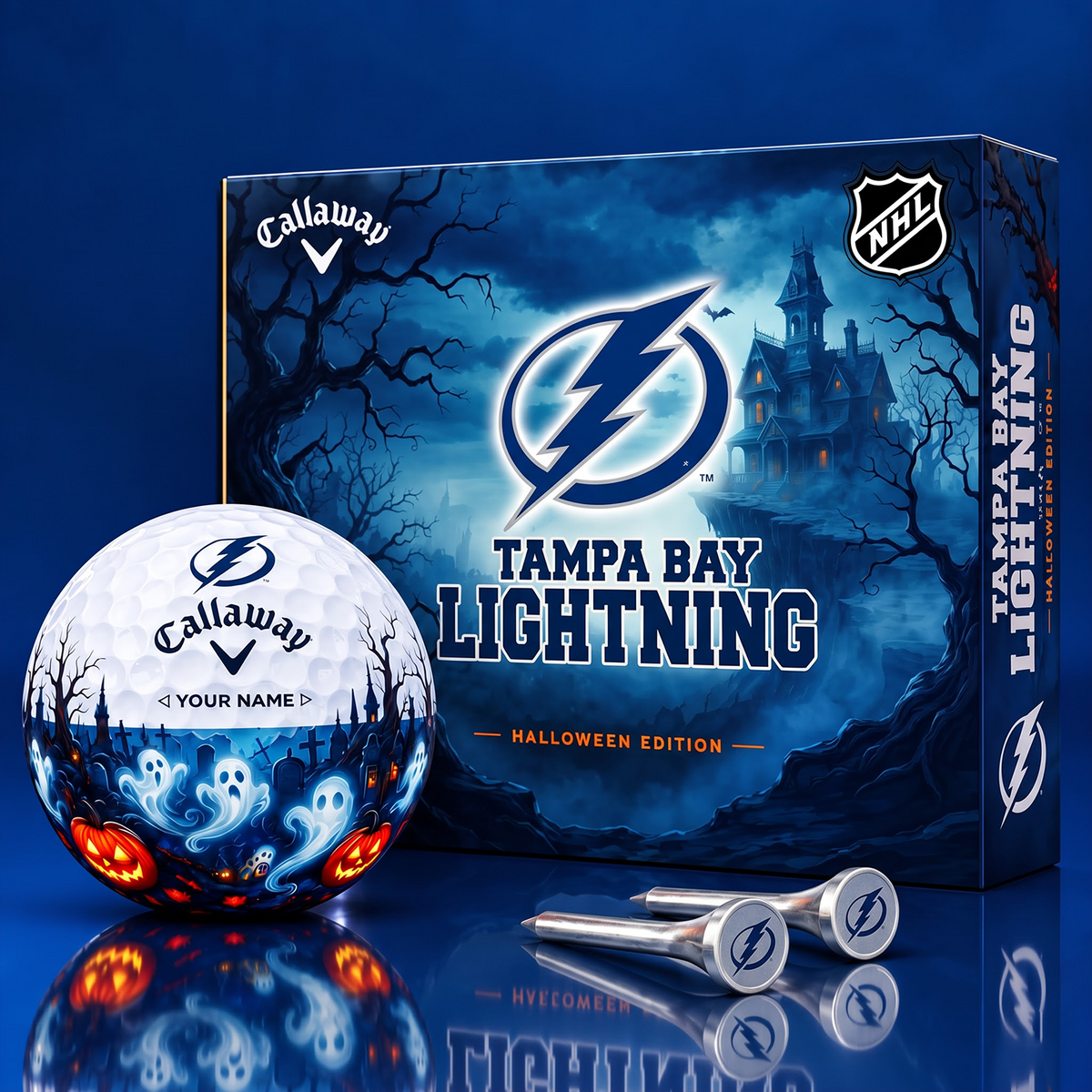 SIGNATURE NHL X TBL DELUXE PERSONALIZED HALLOWEEN HORROR FAIRWAY V6 GOLF BALL COLLECTION