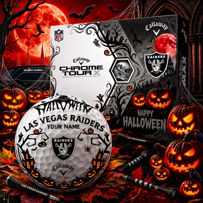 SIGNATURE NFL X LV PERSONALIZED HALLOWEEN HAUNTED GOLF BALL – LIMITED EDITION