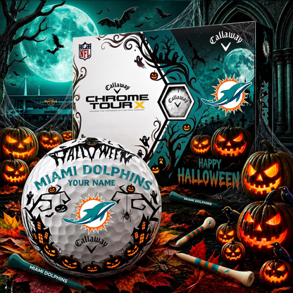 SIGNATURE NFL X MIA PERSONALIZED HALLOWEEN HAUNTED GOLF BALL – LIMITED EDITION