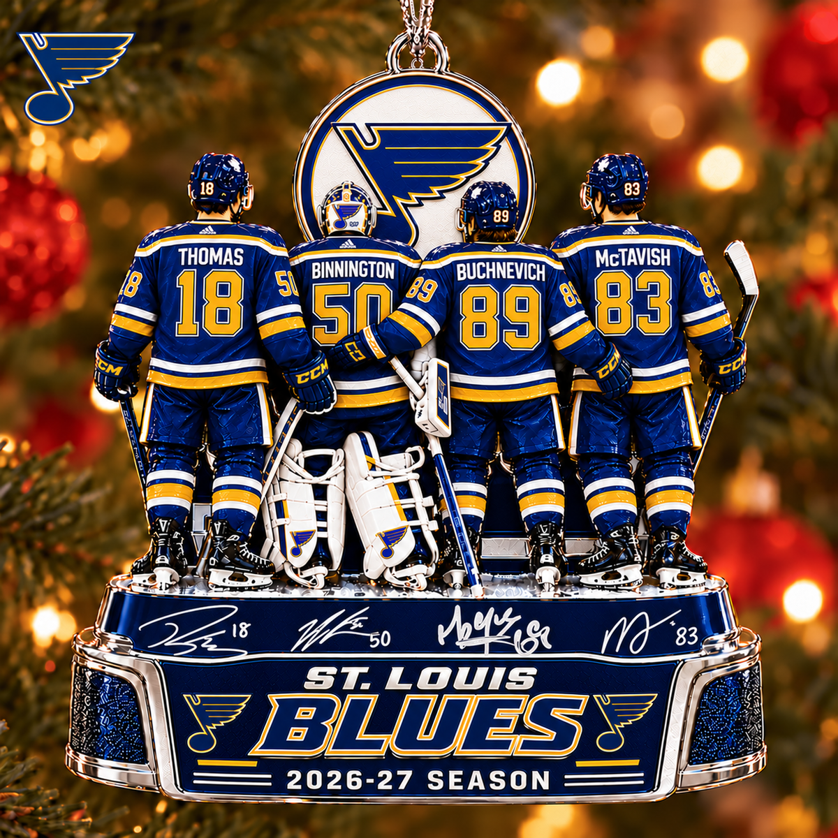 SLB x NHL Game Day Premium Personalized Acrylic Ornament Gift For Fan