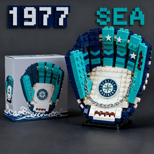 SM x MLB Teams Premium Baseball Glove Building Block Set