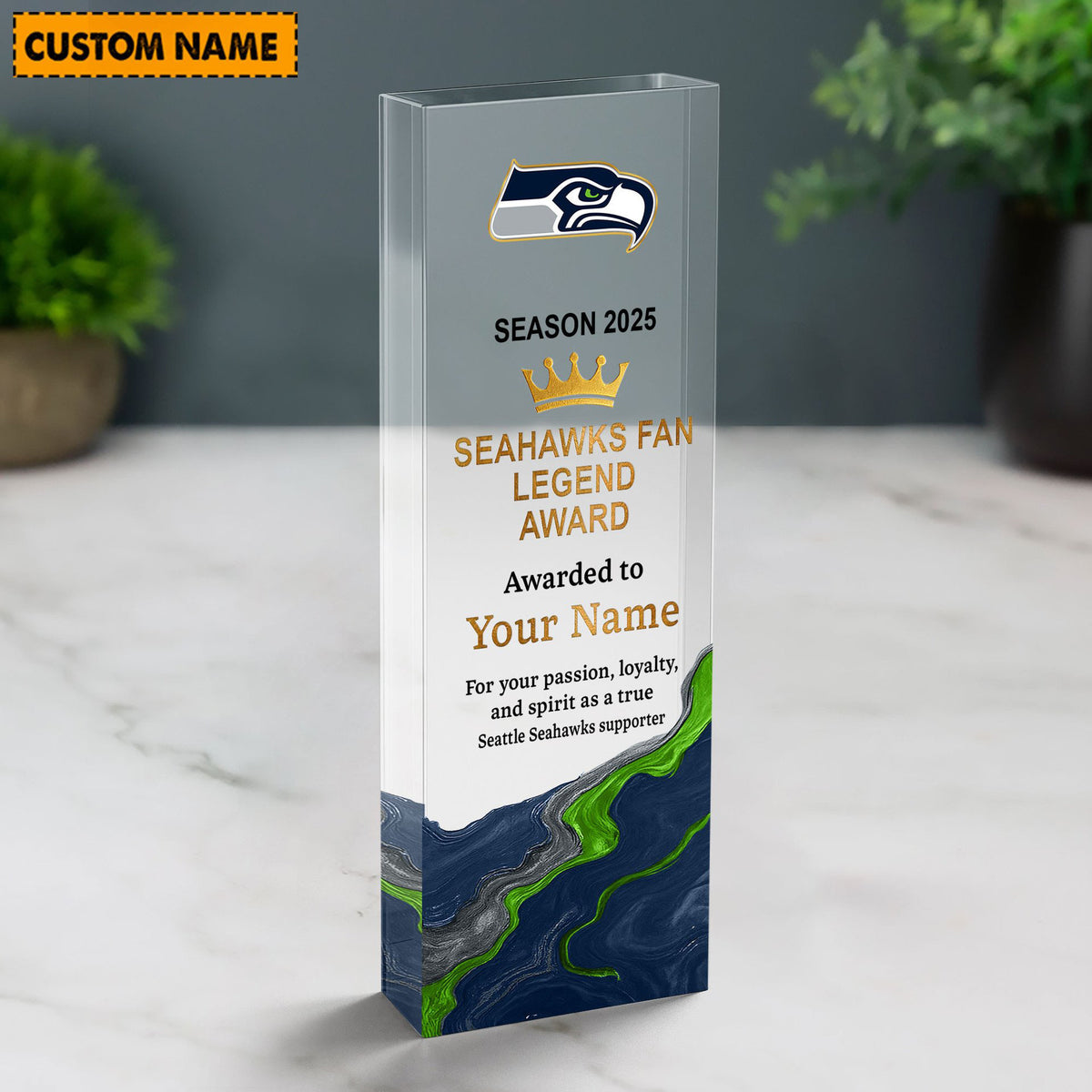 SS NFL Personalized Acrylic Award Plaque Funny Christmas Gift For Family