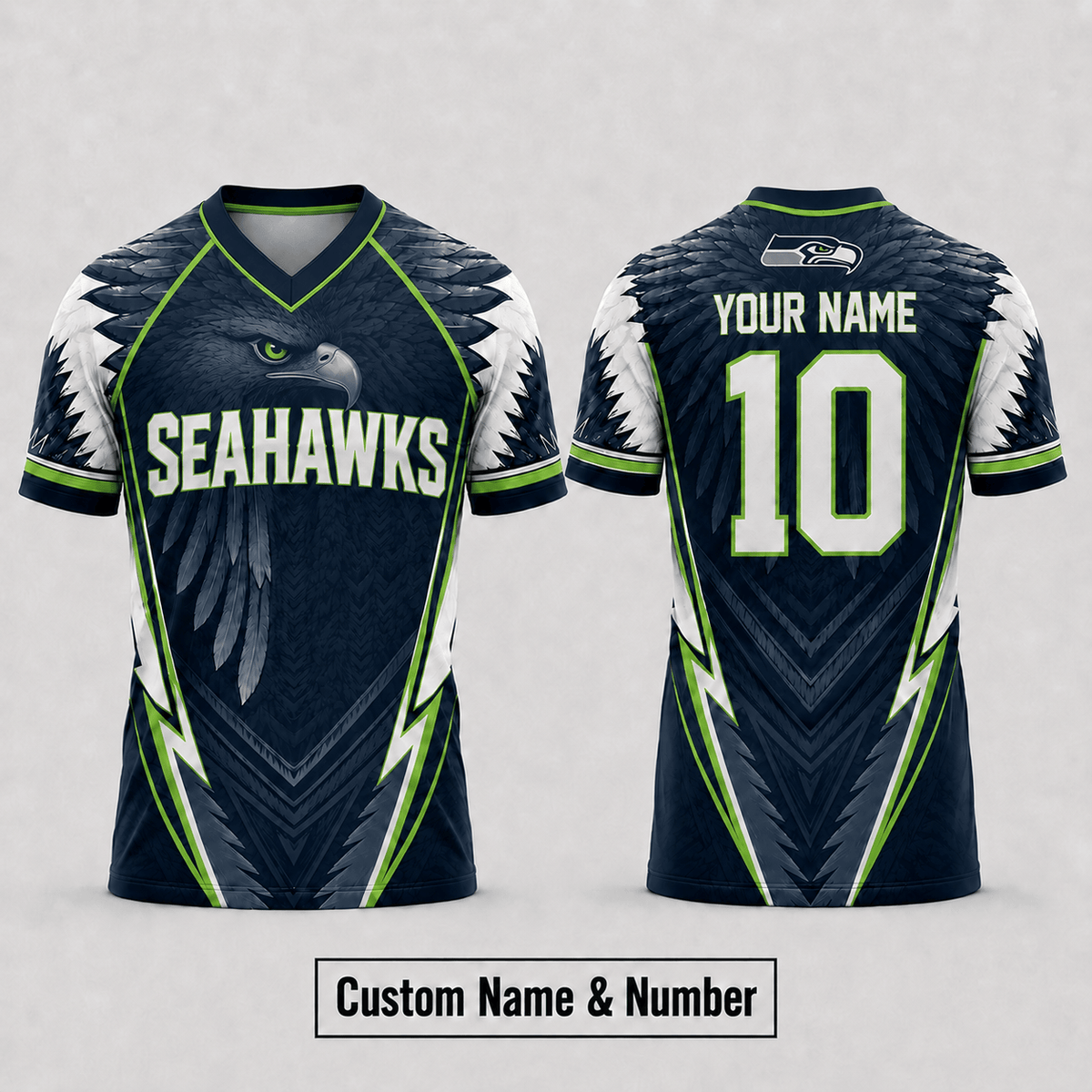 SS Premium NFL Custom Name And Number Jersey For Fierce Football Fans