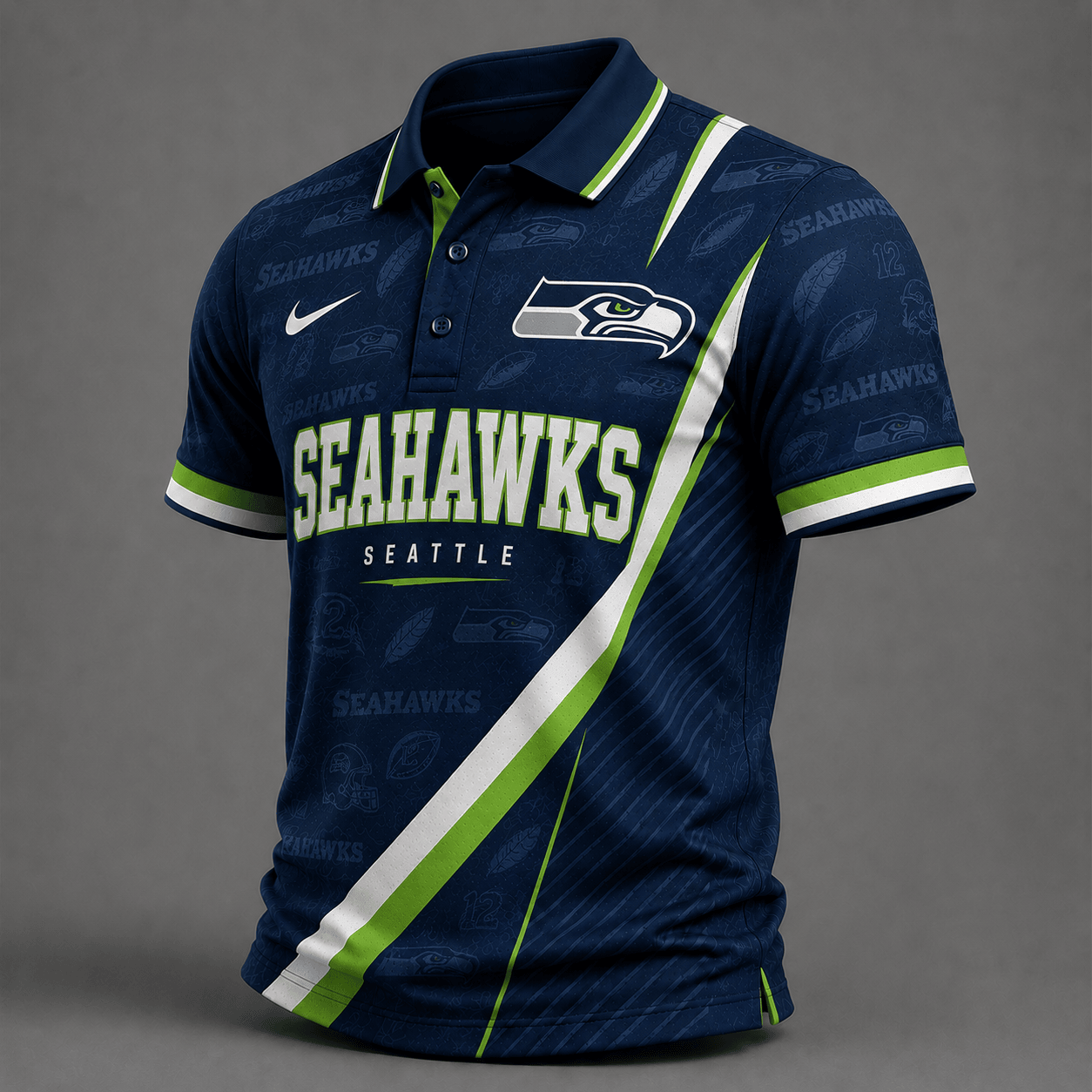 SS Premium NFL Diagonal Stripe Polo Shirt
