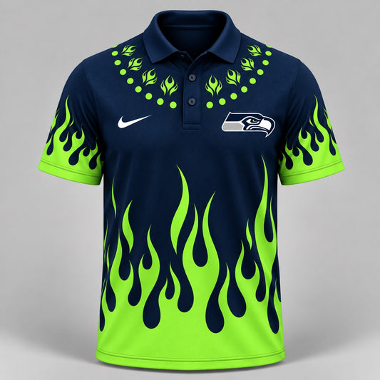 SS Premium NFL Flame Performance Polo Shirt