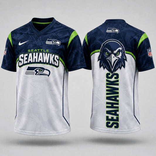 SS Premium NFL Power Graphic 3D V-neck Shirt