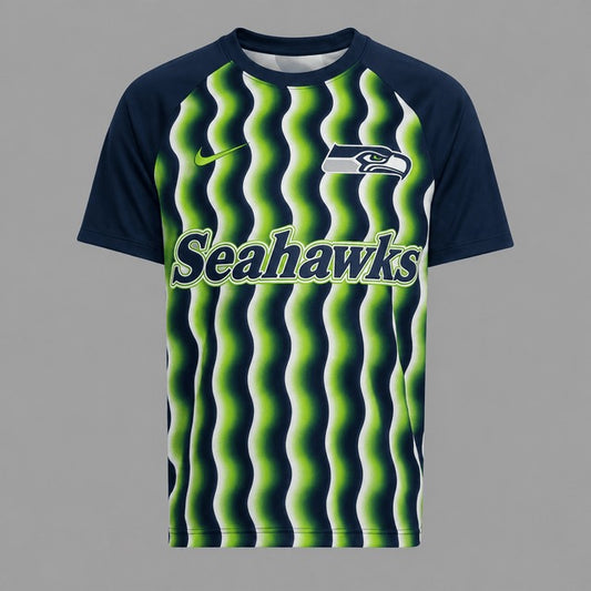 SS Premium NFL Retro Wavy Pattern Athletic T-Shirt