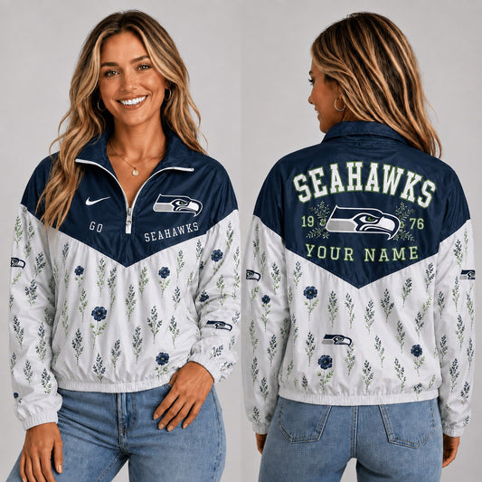 SS x NFL Personalized Women Quarter Zip Jacket