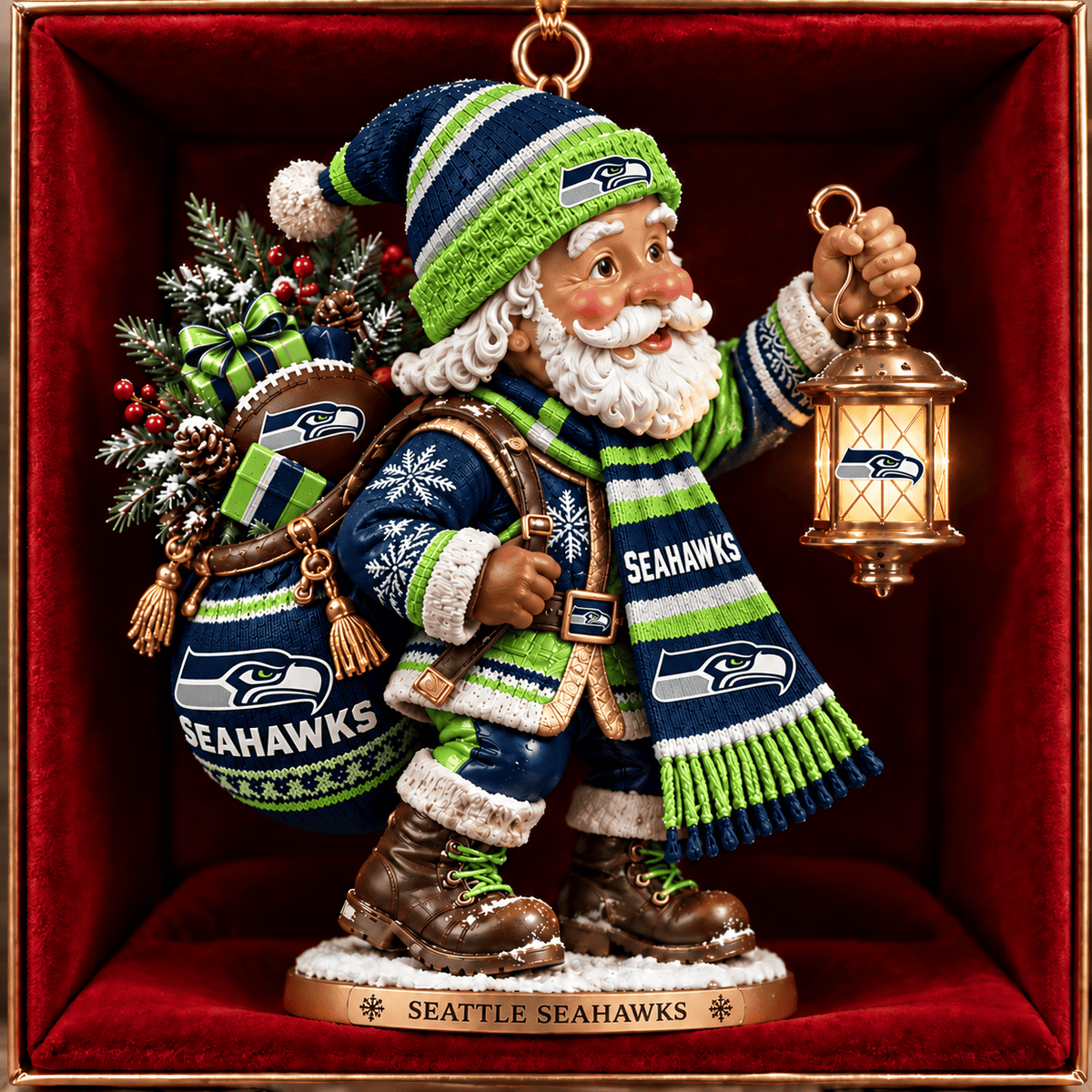 SS x NFL Santa Claus Ornament Chrismas For Fan
