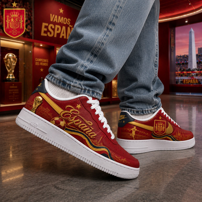 Spain National Football Team 2026 World Cup Champions V3 AF1 Sneakers
