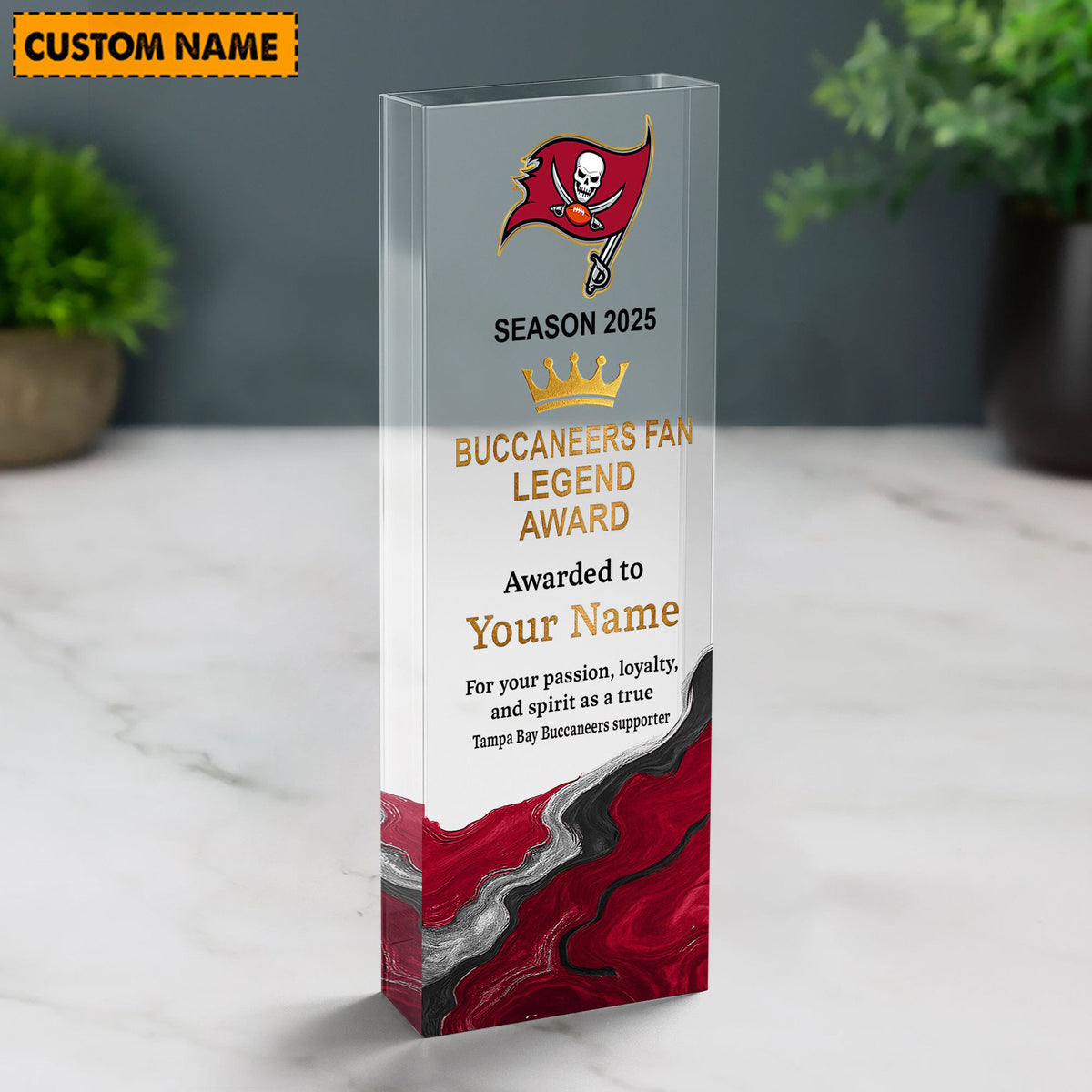 TBB NFL Personalized Acrylic Award Plaque Funny Christmas Gift For Family