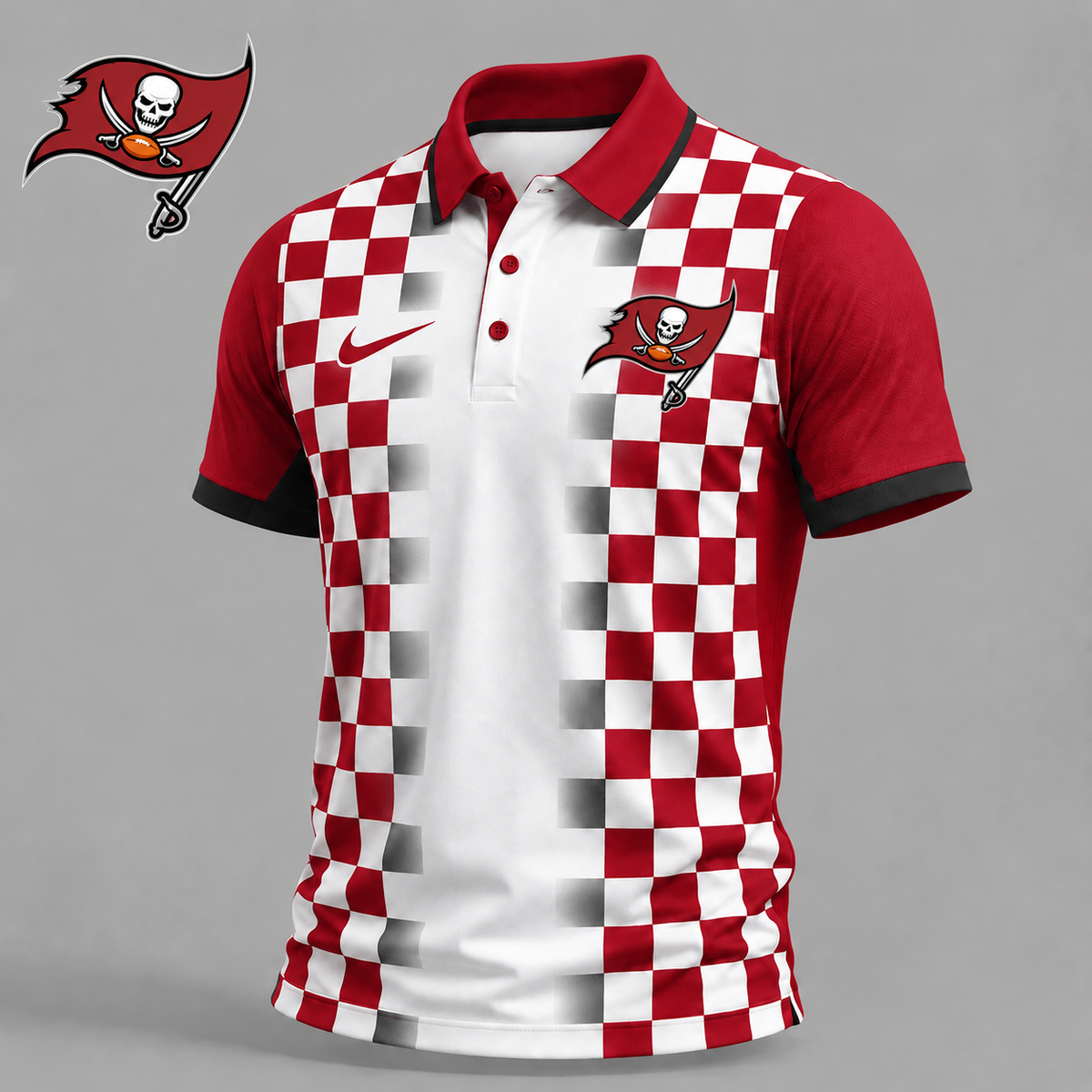 TBB Premium NFL Checkered Fade Polo Shirt