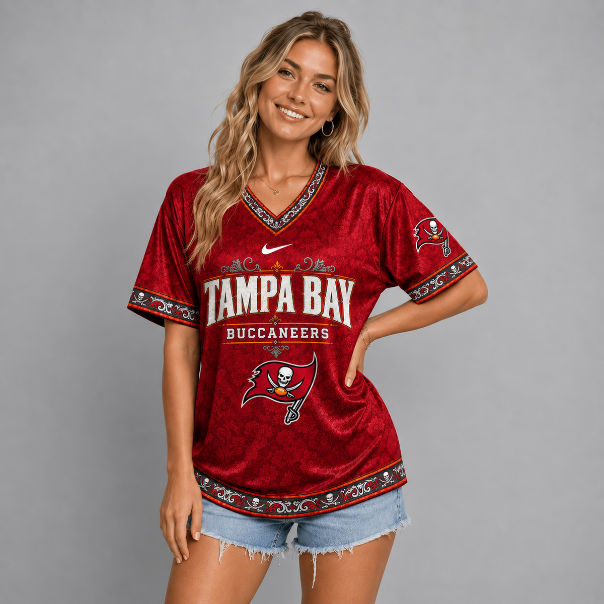 TBB Premium NFL Classic Floral Satin Shirt