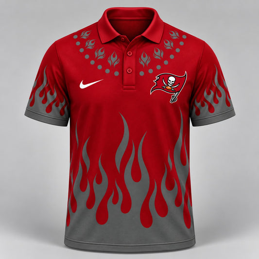 TBB Premium NFL Flame Performance Polo Shirt