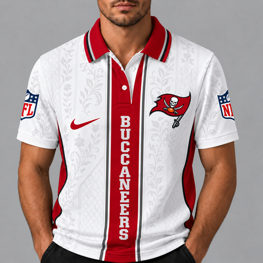 TBB Premium NFL Floral Elegance Men‘s Polo Shirt