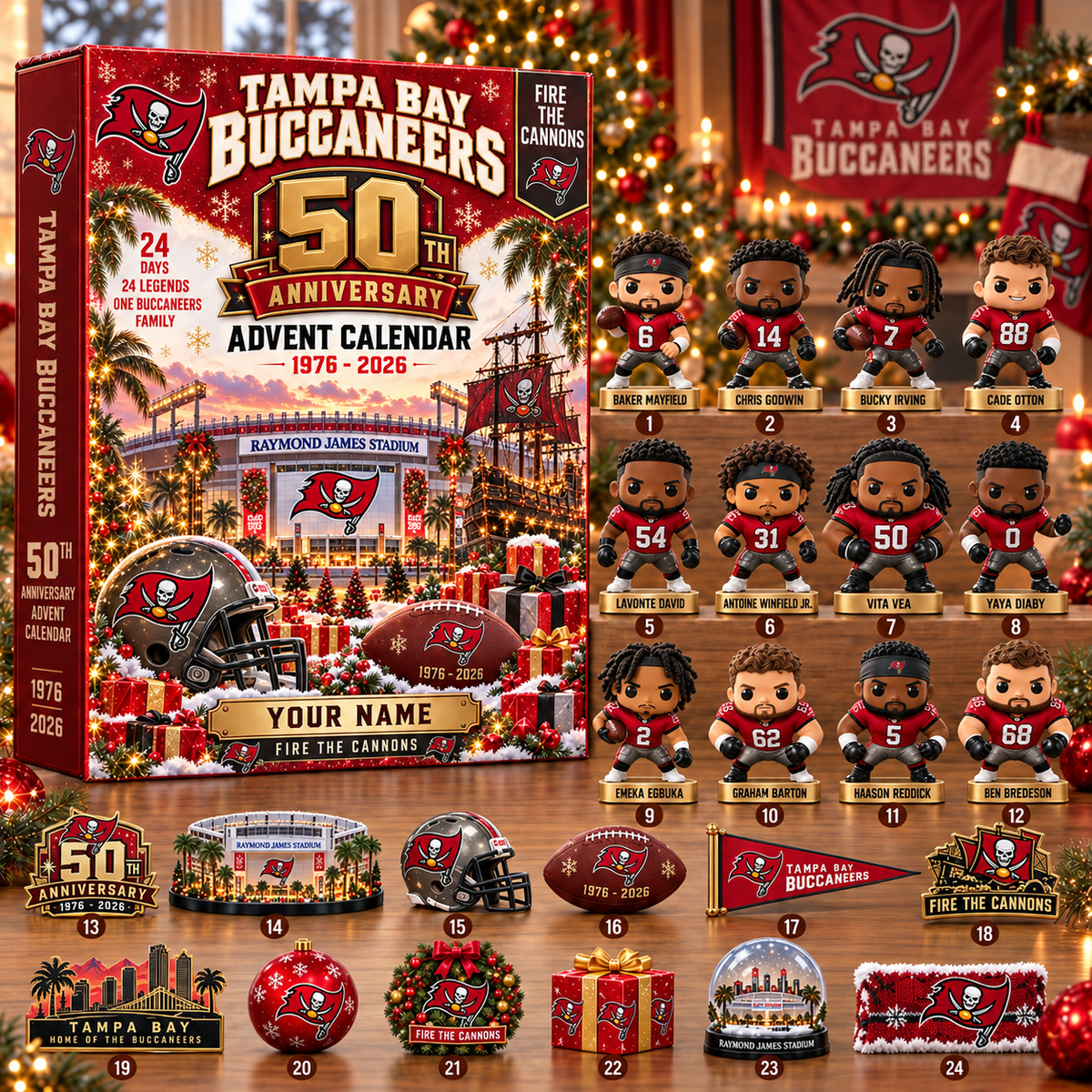 TBB x NFL 50th Anniversary 2026 Advent Calendar