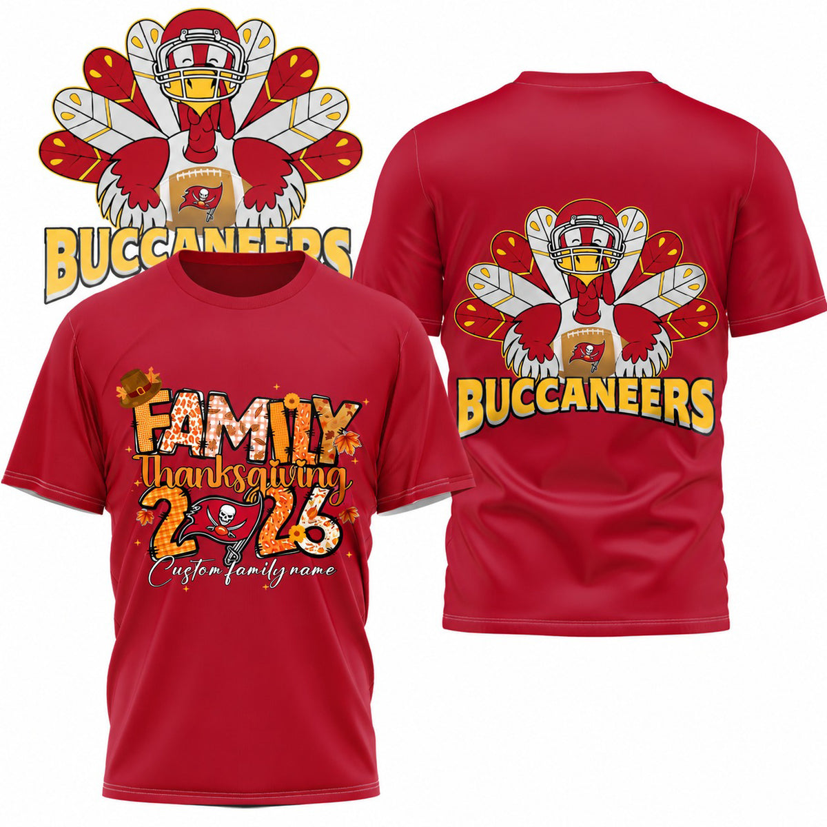 TBB x NFL Thanksgiving 3D Shirt
