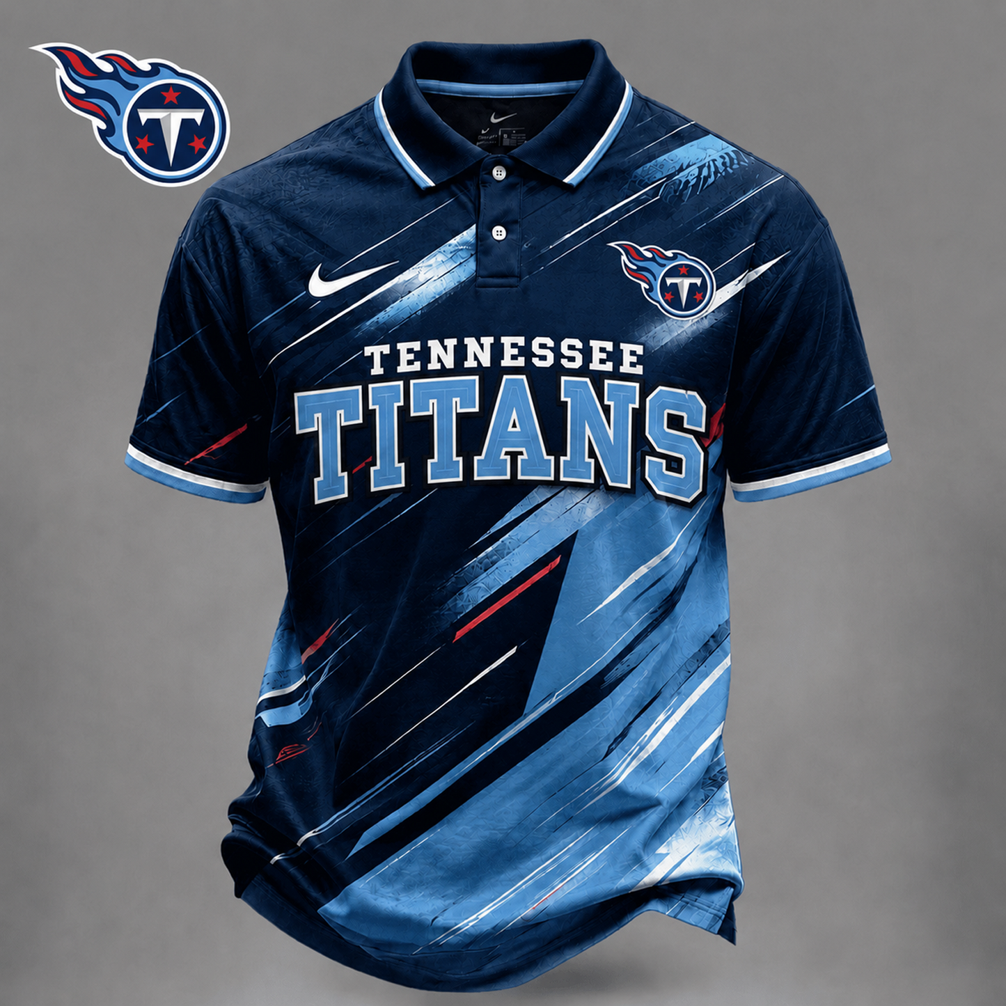 TEN x NFL Premium Bold Stripe Polo Shirt