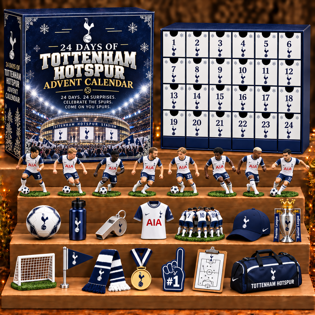 TOT x EPL Personalized 24 Days Of American Football Advent Calendar Blink Box