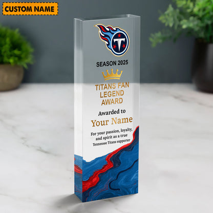 TT NFL Personalized Acrylic Award Plaque Funny Christmas Gift For Family