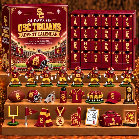 USCT x NCAA Personalized 24 Days Of American Football Advent Calendar Blink Box