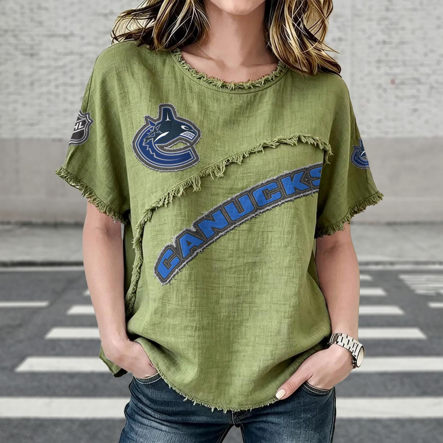 VAN x NHL Women’???s Vintage O-Neck 2905 DatND DVT