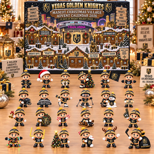 VGK x NHL Mascot Christmas Village Advent Calendar Blink Box