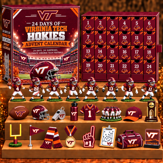 VTH x NCAA Personalized 24 Days Of American Football Advent Calendar Blink Box