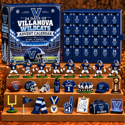 VW x NCAA Personalized 24 Days Of American Football Advent Calendar Blink Box