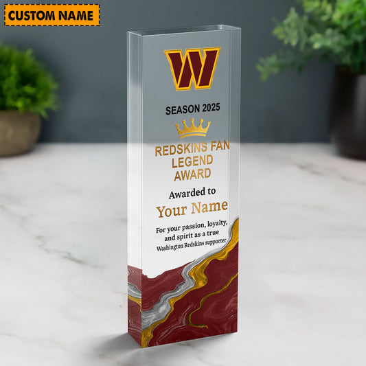 WC NFL Personalized Acrylic Award Plaque Funny Christmas Gift For Family