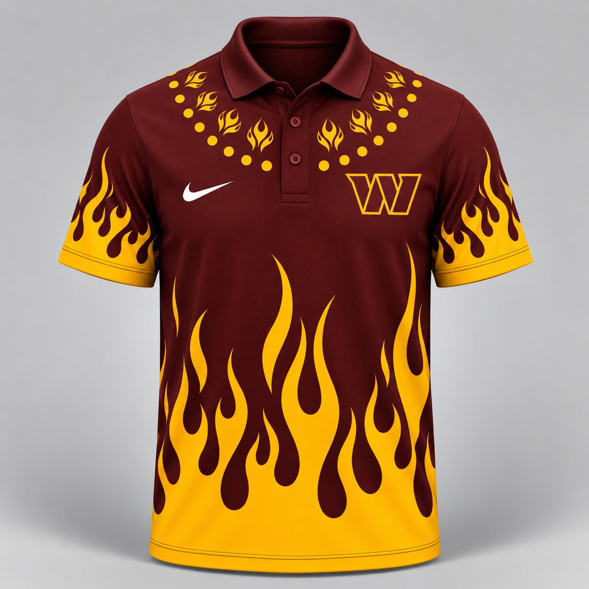 WC Premium NFL Flame Performance Polo Shirt