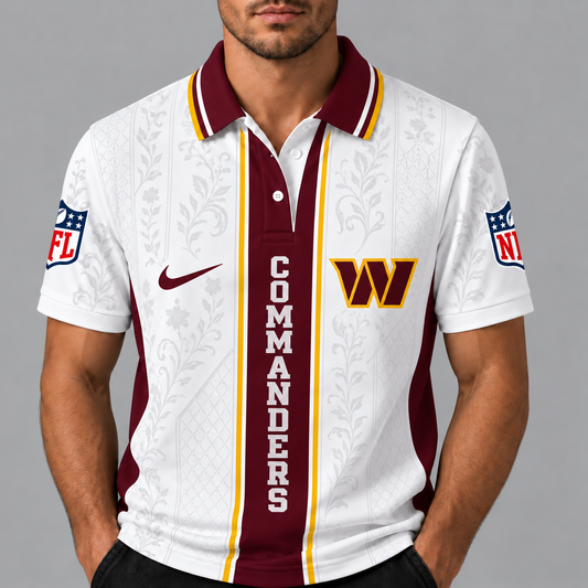 WC Premium NFL Floral Elegance Men‘s Polo Shirt