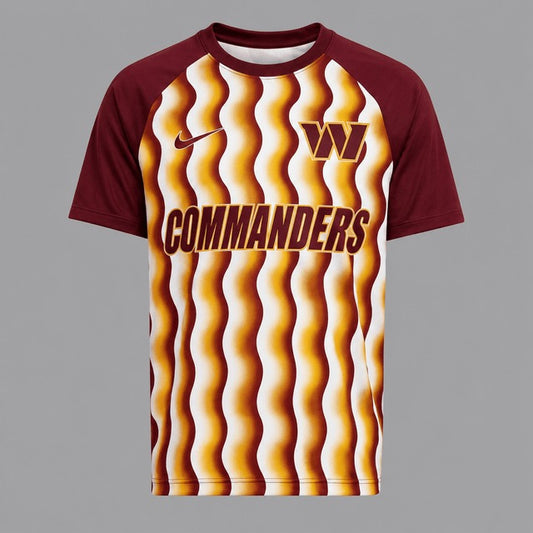 WC Premium NFL Retro Wavy Pattern Athletic T-Shirt