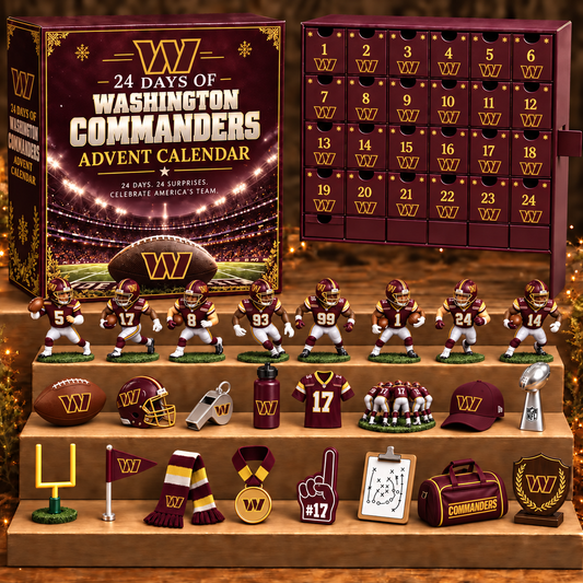 WC x NFL Personalized 24 Days Of American Football Advent Calendar Blink Box
