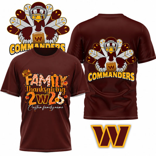 WC x NFL Thanksgiving 3D Shirt