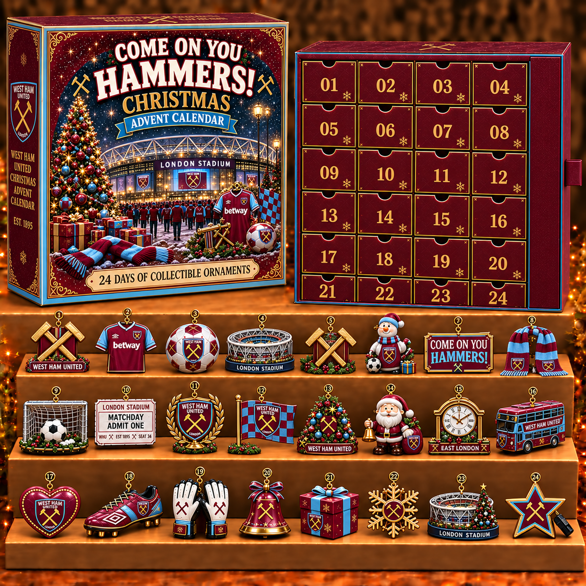 WES x EPL Personalized 24 Days Of Football Advent Calendar Blink Box V2