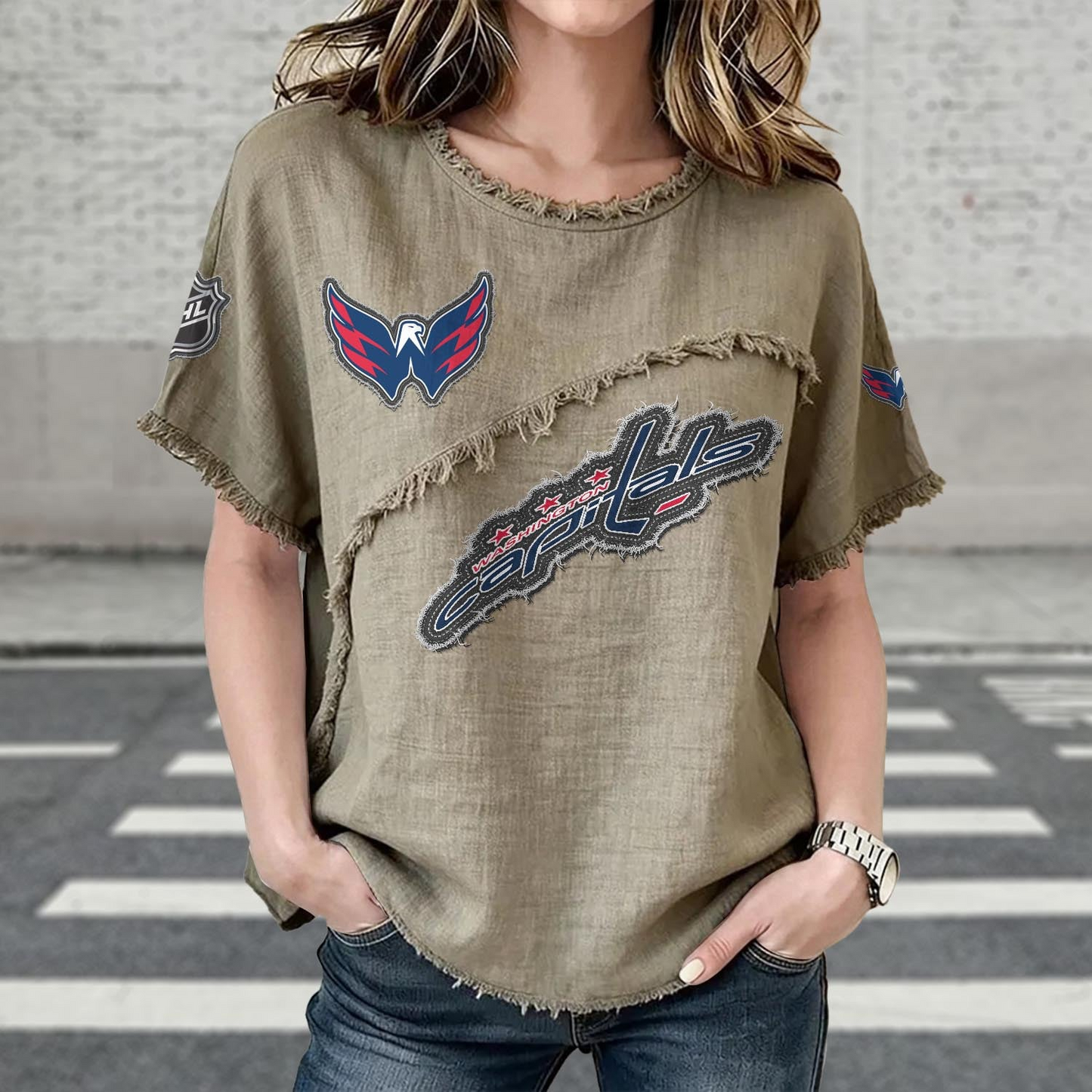 WSH x NHL Women’???s Vintage O-Neck 2905 DatND DVT